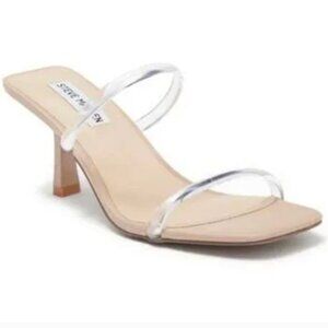 Steve Madden Square Open-Toe Vinyl Sandal